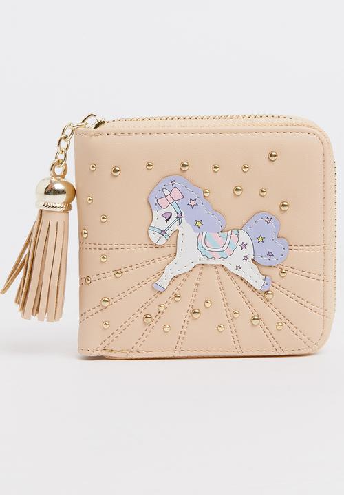 Pop Candy - Girls Unicorn Purse Pale Pink