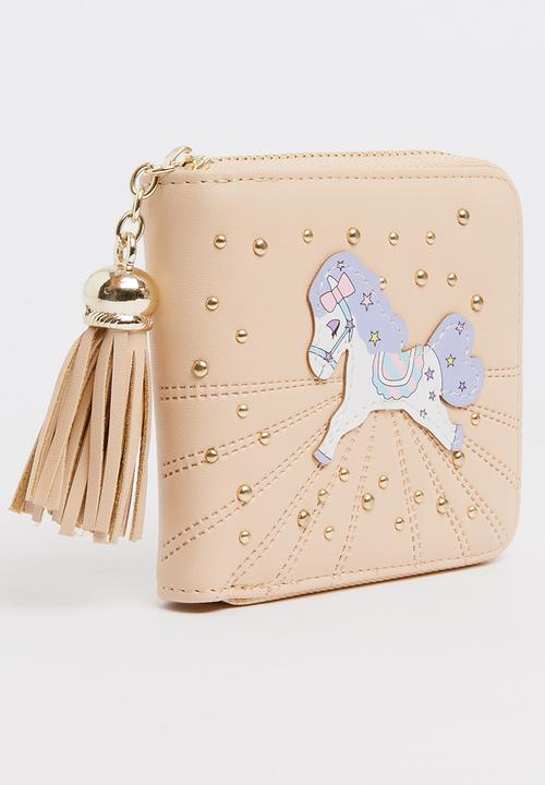 Pop Candy - Girls Unicorn Purse Pale Pink