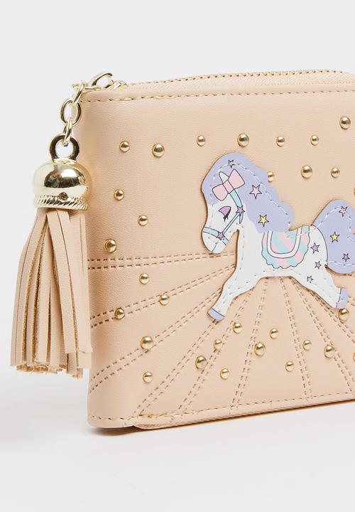 Pop Candy - Girls Unicorn Purse Pale Pink