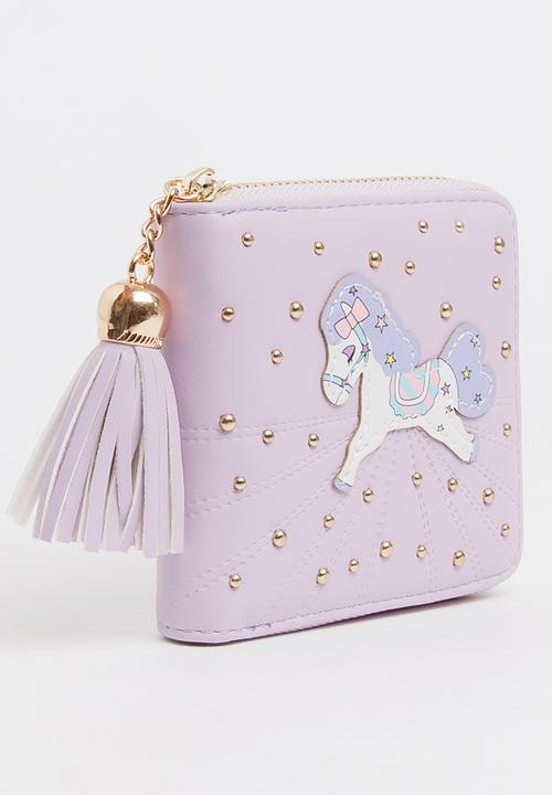 Pop Candy - Girls Unicorn Purse Pale Purple