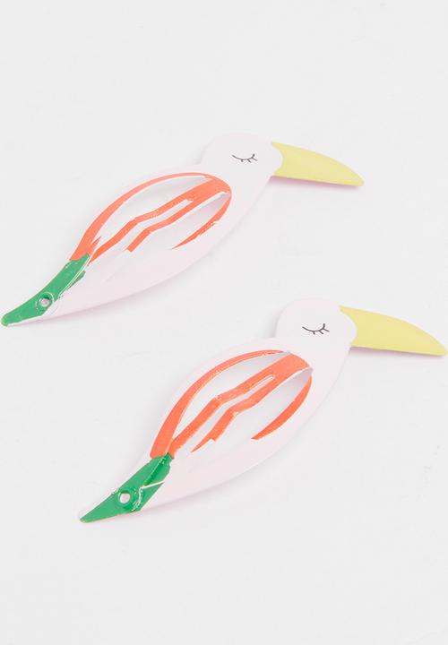 Pop Candy - Girls Toucan Clips Multi-colour