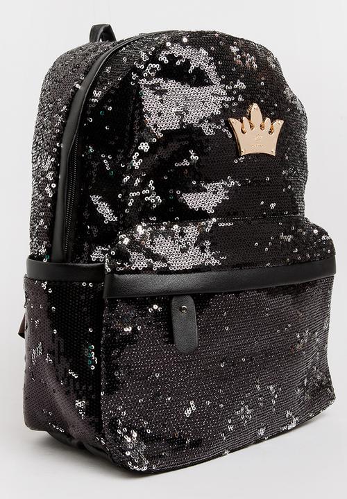 Pop Candy - Girls Sequins Backpack Black