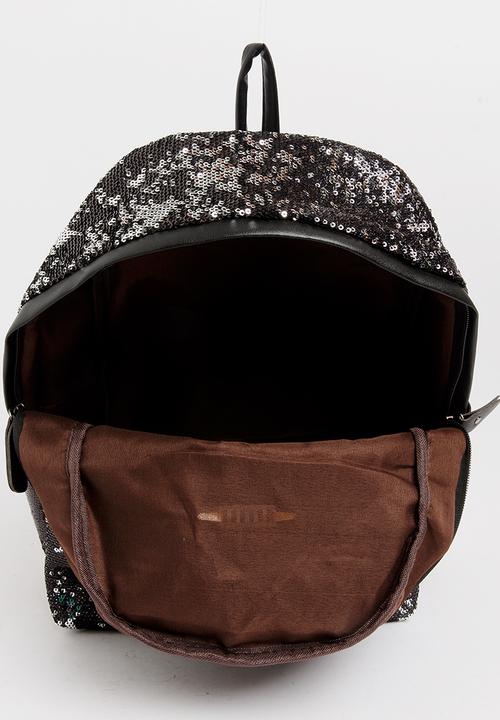 Pop Candy - Girls Sequins Backpack Black