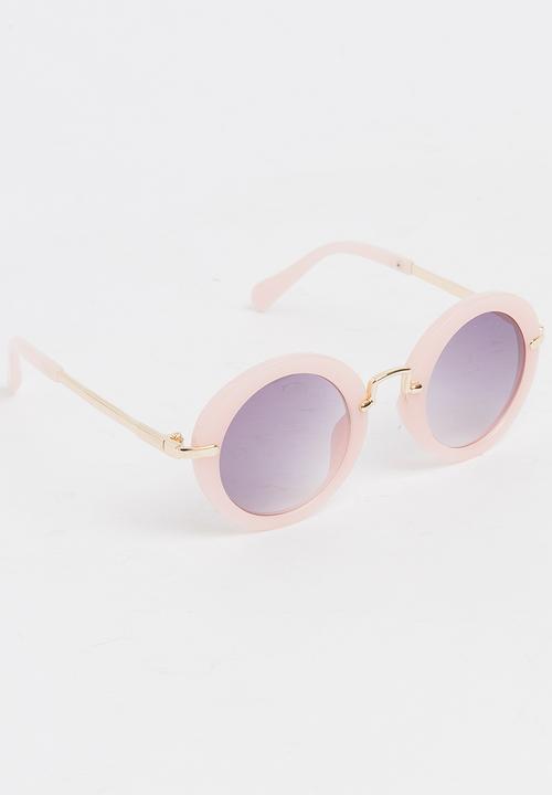 Pop Candy - Girls Round Sunglasses Pale Pink