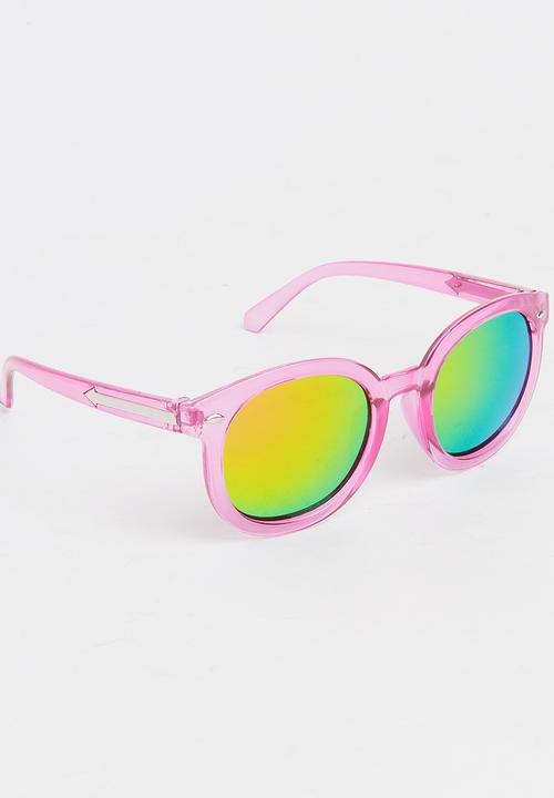 Pop Candy - Girls Plastic Sunglasses Dark Pink