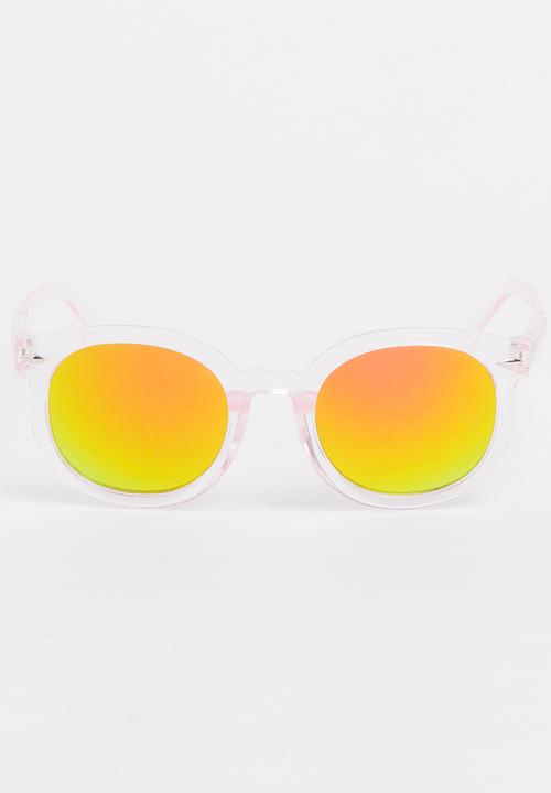 Pop Candy - Girls Plastic Sunglasses Pale Pink