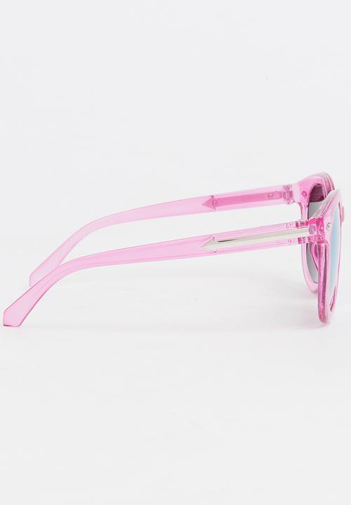 Pop Candy - Girls Plastic Sunglasses Dark Pink