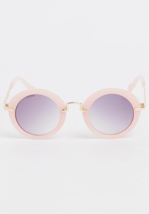 Pop Candy - Girls Round Sunglasses Pale Pink