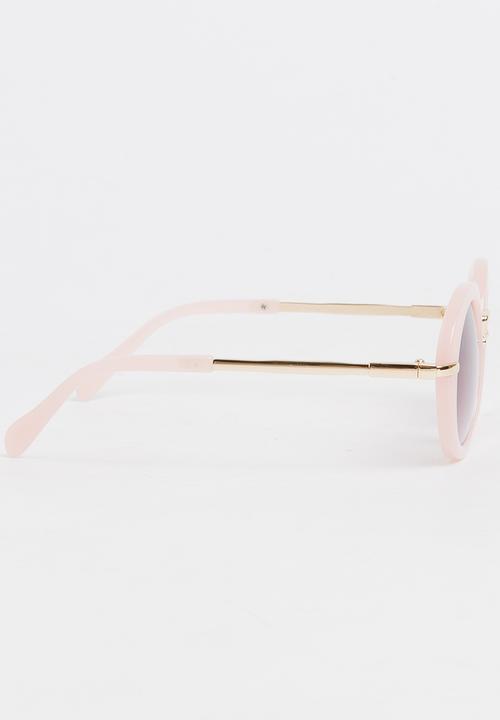 Pop Candy - Girls Round Sunglasses Pale Pink