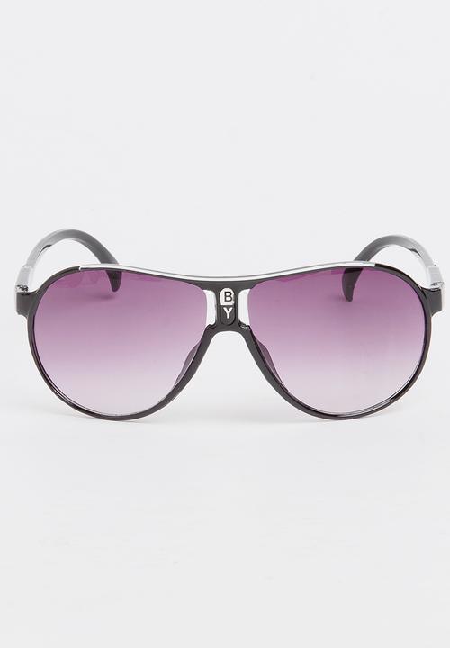 Pop Candy - Boys Plastic Sunglasses Black