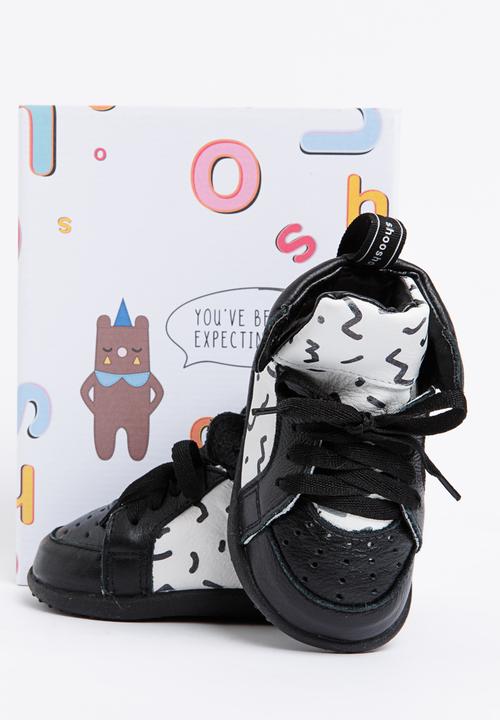 shooshoos - Miller High  Top Sneaker Black and White