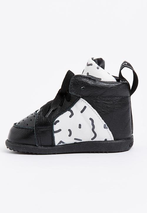 shooshoos - Miller High  Top Sneaker Black and White