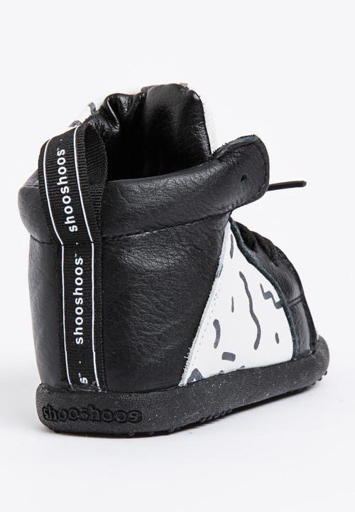 shooshoos - Miller High  Top Sneaker Black and White
