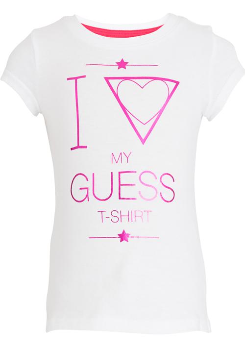 GUESS - S/S I Heart Guess Tee White