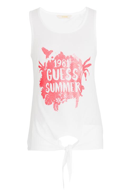 GUESS - S/L Guess Summer Tank White