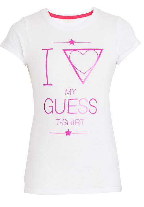 GUESS - S/S I Heart Guess Tee White