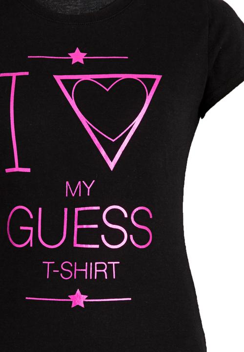 GUESS - S/S I Heart Guess Tee Black