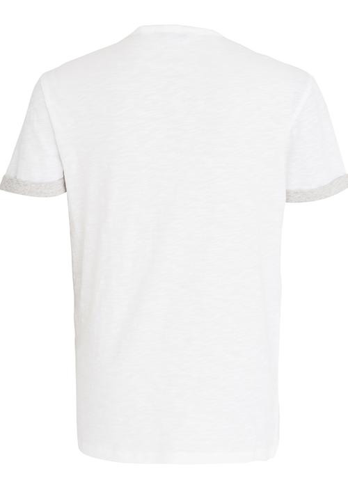 GUESS - 819 Henley Tee White