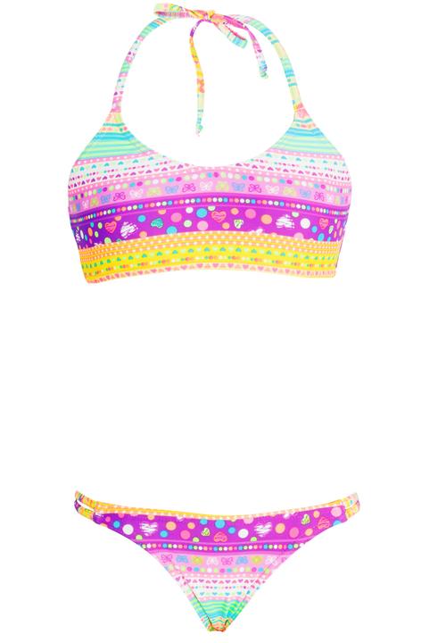 Sun Things - Strappy Bralet & Panty Set Multi-colour