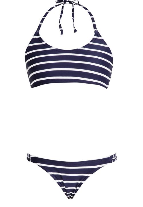 Sun Things - Strappy Bralet & Panty Set Navy & White