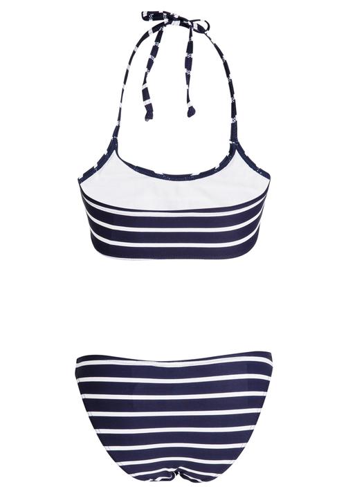 Sun Things - Strappy Bralet & Panty Set Navy & White