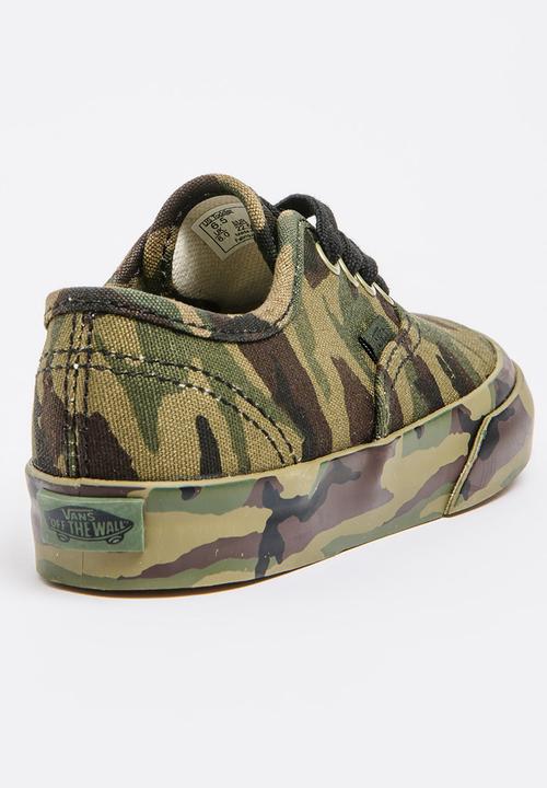 Vans - Boys Camo Sneaker Green