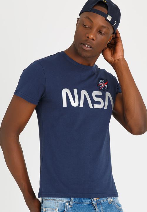 Alpha Industries - NASA T-Shirt Blue