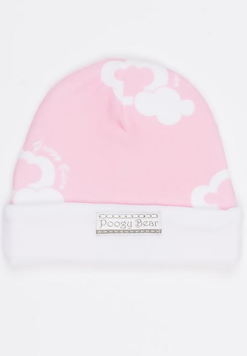 Poogy Bear - Cloud Reversible Beanie Mid Pink