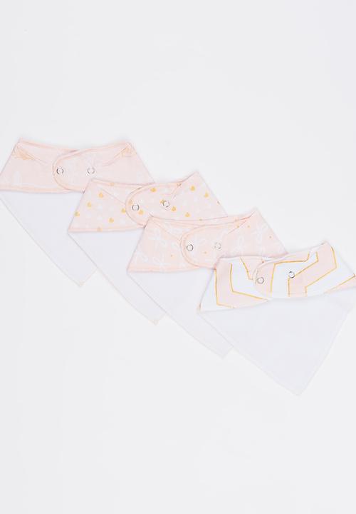 Pop Candy - 4 Pack Bandana Bibs Multi-colour
