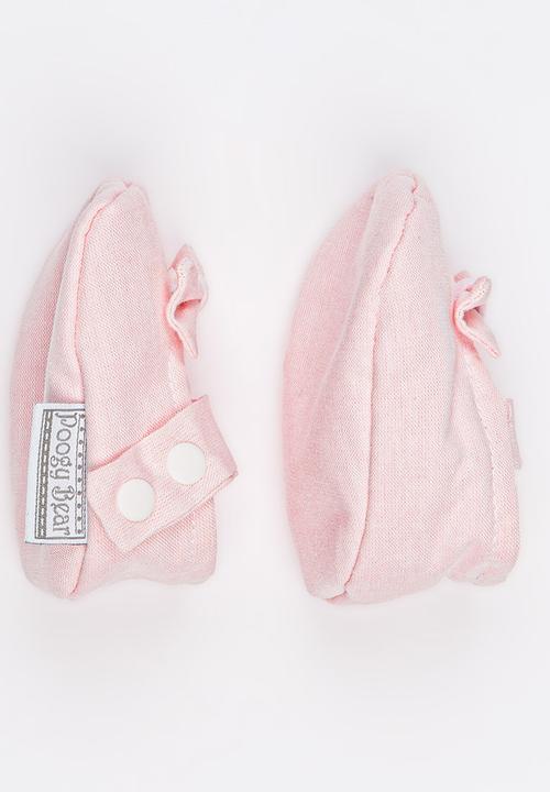 Poogy Bear - Geometric Headband & Woven Shoe Set Mid Pink