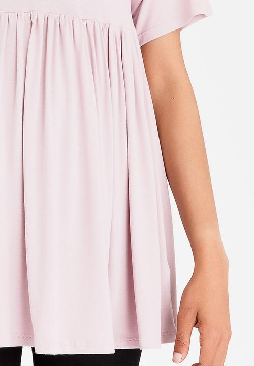 edit Maternity - Empire Line T-Shirt Pale Pink
