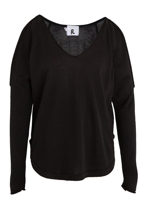 Rebel Republic - Open Shoulder Knit Black