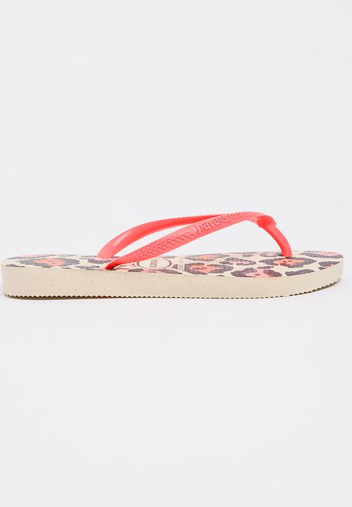 Havaianas - Kids Animal Slim Flip-flops Coral