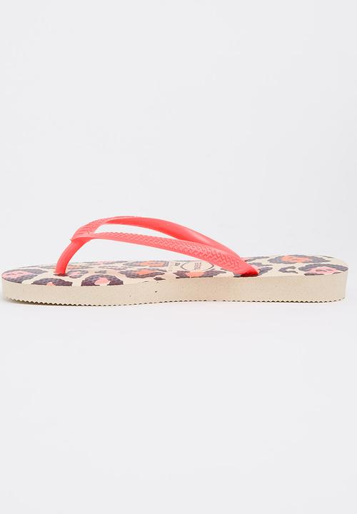 Havaianas - Kids Animal Slim Flip-flops Coral
