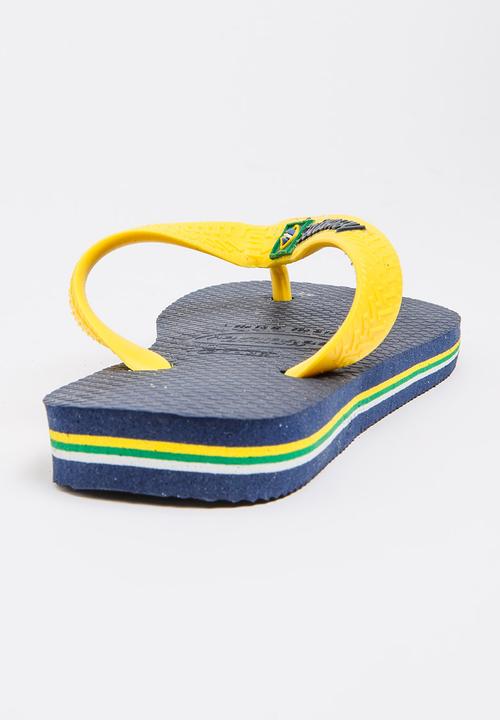 Havaianas - Kids Brazil Logo Flip-flop Blue