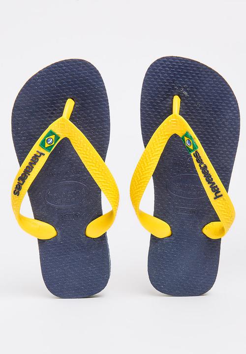 Havaianas - Kids Brazil Logo Flip-flop Blue
