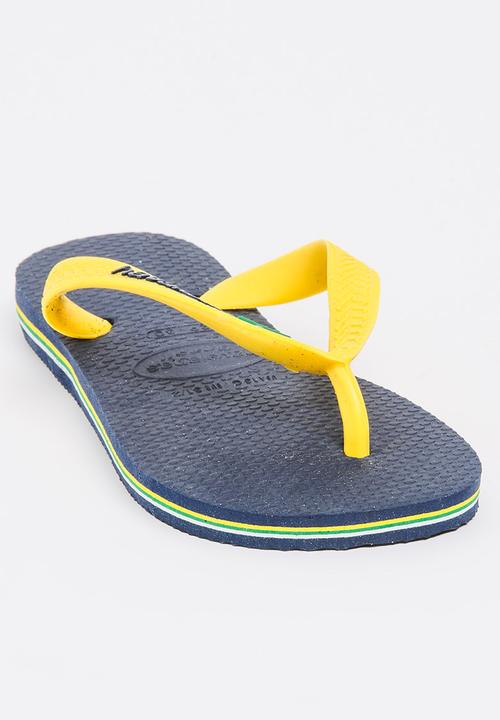 Havaianas - Kids Brazil Logo Flip-flop Blue