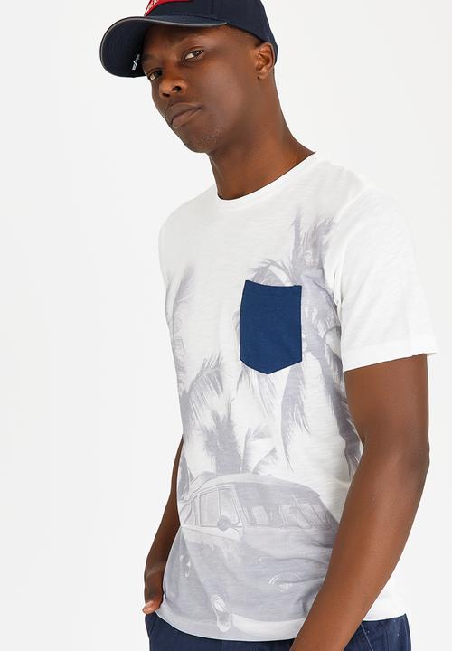 Tokyo Laundry - Shady Crew Neck Tee Off White