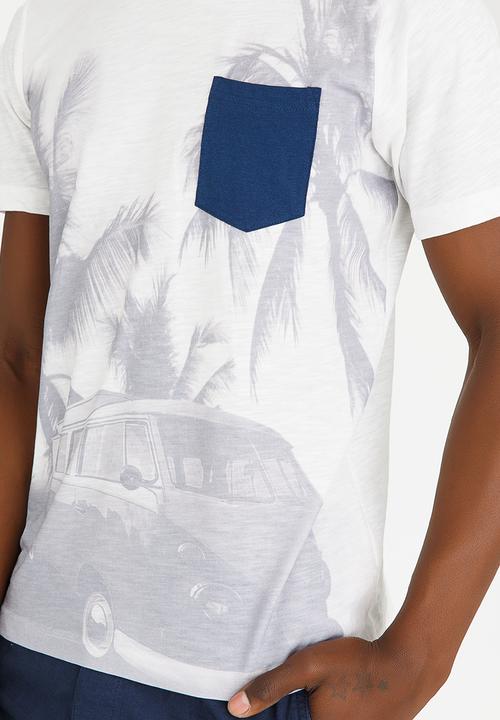 Tokyo Laundry - Shady Crew Neck Tee Off White
