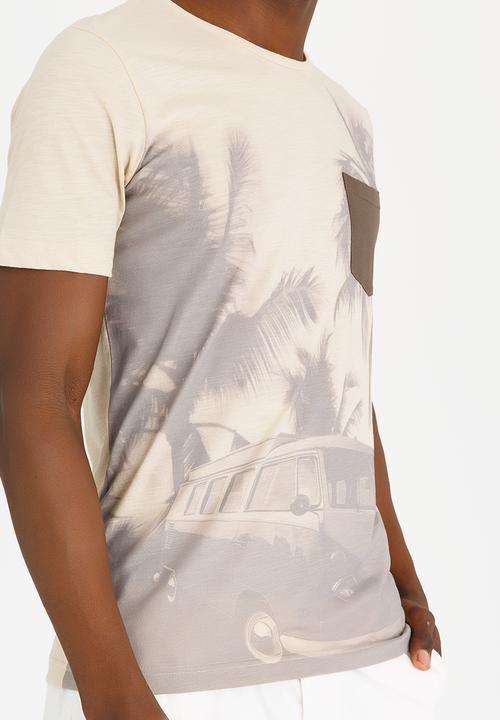 Tokyo Laundry - Shady Crew Neck Tee Beige