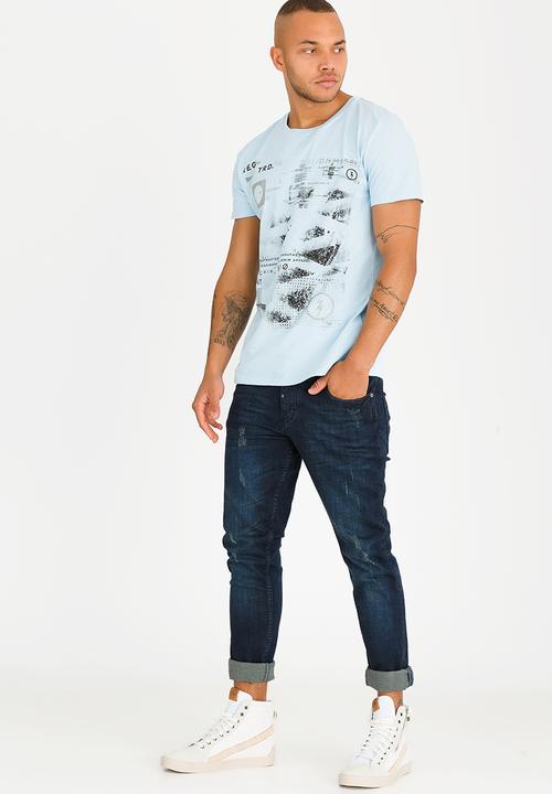 Dissident - Convex Crew Neck Tee Pale Blue