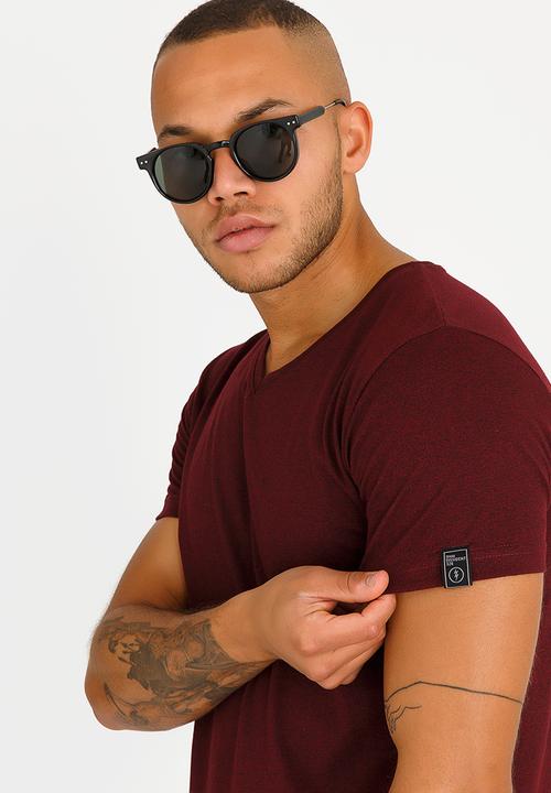 Dissident - Guildford Crew Neck Tee Burgundy