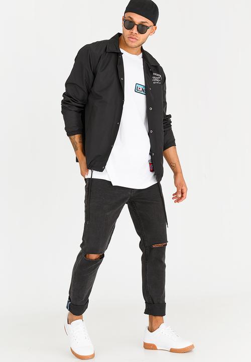 Brave Soul - Louis Longer Length Tee White