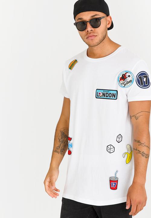 Brave Soul - Louis Longer Length Tee White