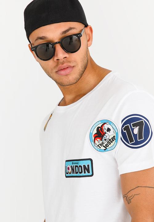 Brave Soul - Louis Longer Length Tee White