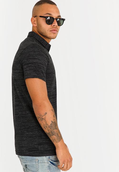 Brave Soul - Ekam Zip Detail Golfer Charcoal