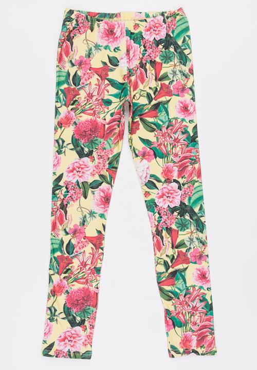 GUESS - Tropical Printed Leggings Multi-colour