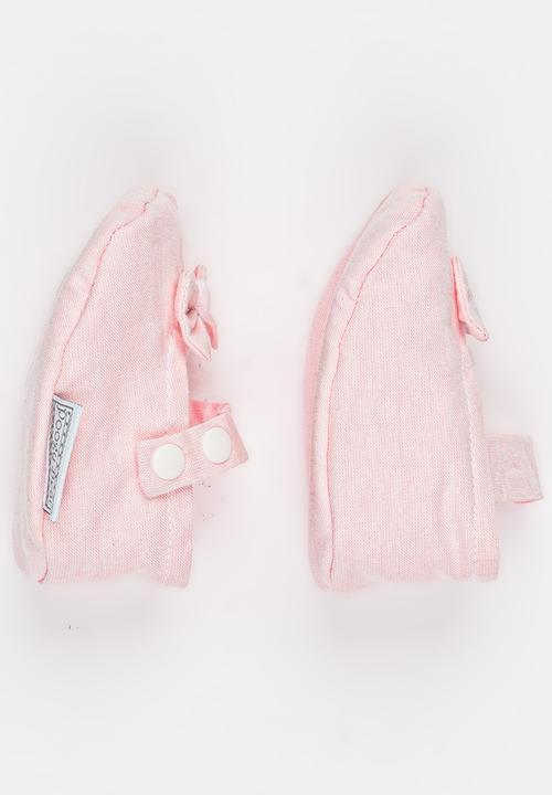 Poogy Bear - Geometric Headband & Woven Shoe Set Mid Pink