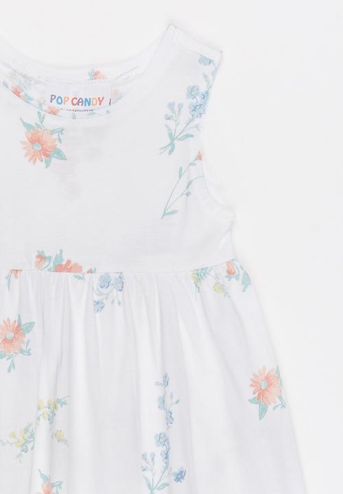 Pop Candy - Printed Floral Dress Multi-colour