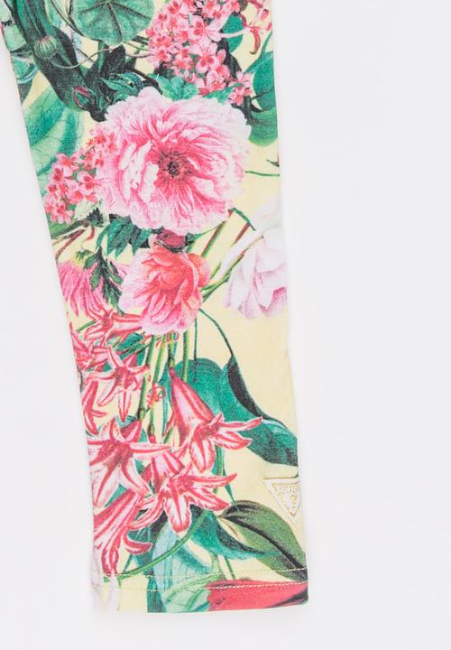 GUESS - Tropical Printed Leggings Multi-colour